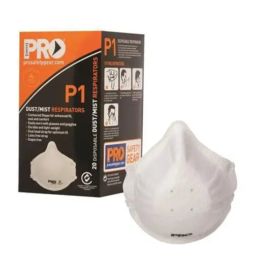 Pro Choice Respirator P1, No Valve PC301 (20 pack) Metro Workwear.